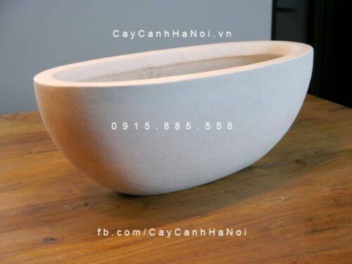 Chậu cây composite iPot oval cao cấp| IP-00066