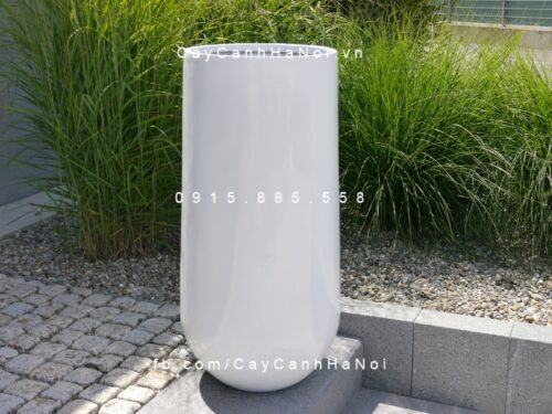 Chậu composite iPot cây cảnh tròn cao| IP-00035