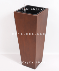 Chậu composite trồng cây cao cấp thông minh | 1014S (Vân gỗ)