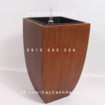 Chậu composite trồng cây cao cấp thông minh | 1021S (Vân gỗ)