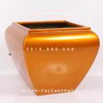 Chậu Composite Anber trồng cây cao cấp | 1026 (Vàng gold bóng)