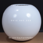 Chậu Composite Anber tròn trồng cây cao cấp | SE8889 (Trắng bóng)