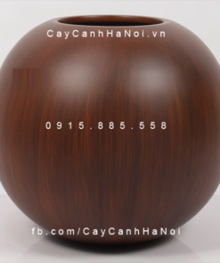Chậu Composite Anber tròn trồng cây cao cấp | SE8889 (Vân gỗ)