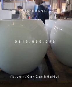 Chậu cây cảnh composite iPot tròn | IP-00045