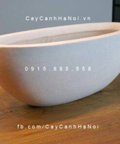 Chậu cây composite iPot oval cao cấp| IP-00066