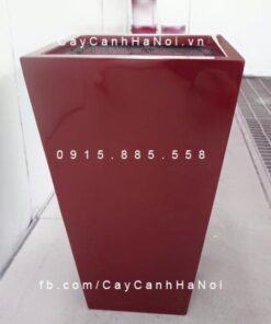 Chậu nhựa composite iPot vát đáy cao cấp| IP-00164