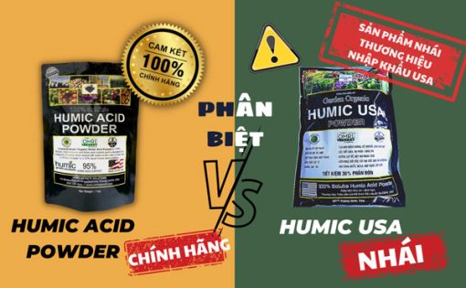 Cách nhận biết phân hữu cơ sinh học Humic Acid Powder chính hãng