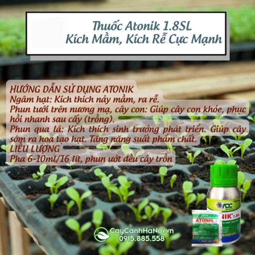 Cách sử dụng thuốc kích thích sinh trưởng Atonik