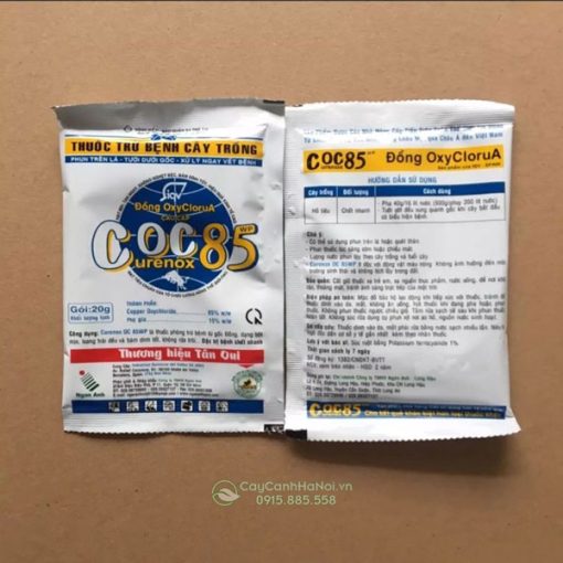 Đặc điểm thuốc trừ sâu bệnh vi khuẩn COC 85