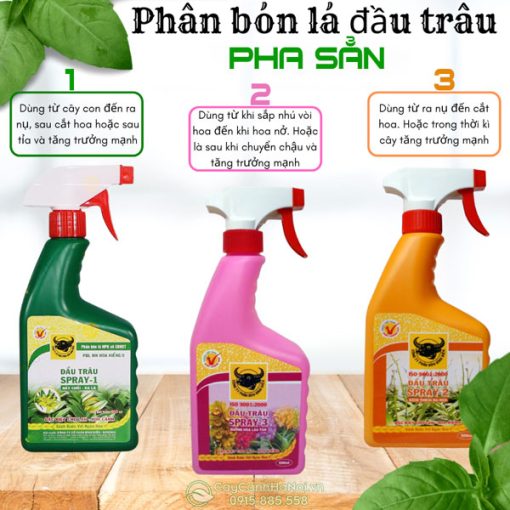 Phân bón lá Đầu Trâu pha sẳn