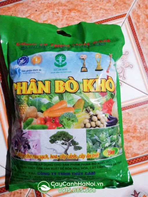 Bán phân bò khô gói 3 kg Thủy Cam