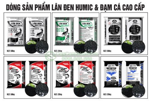 Các dòng phân bón lân đen humic đạm ca Nhật