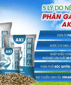 Đặc điểm phân gà AKI hữu cơ dạng viên nén