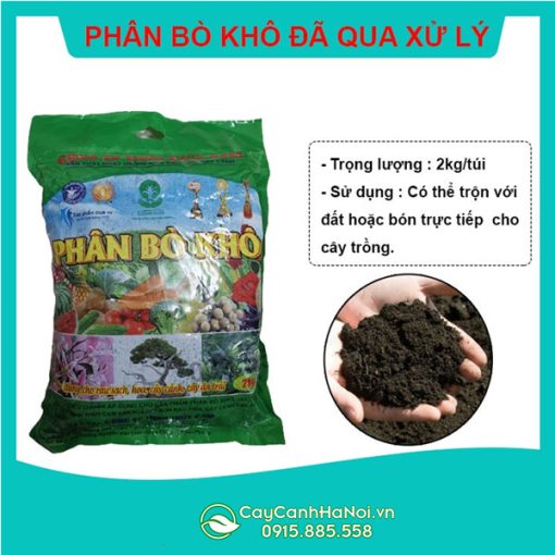 Phân bò khô đã qua xử lý Thủy Cam loại 2kg