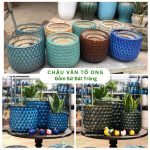 Chậu Tổ Ong Gốm Sứ Bát Tràng