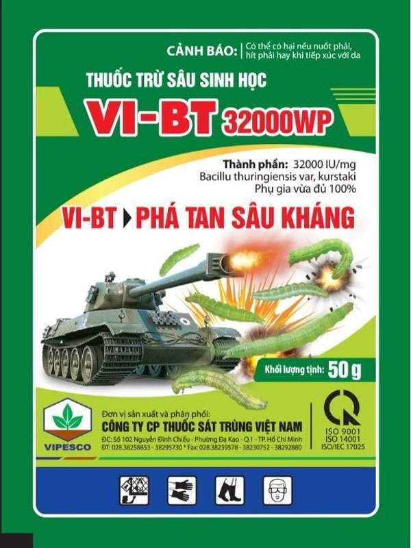 Thuốc trứ sâu Vi-BT 32000WP