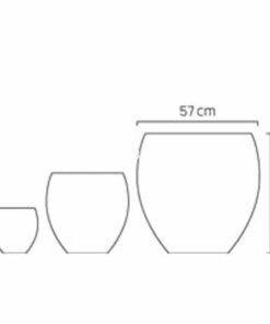 Bình hoa composite Esteras Almelo trồng cây cảnh