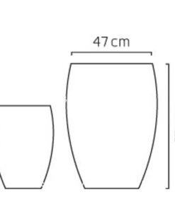 Bình hoa composite Esteras Amersfort trồng cây đẹp sang trọng