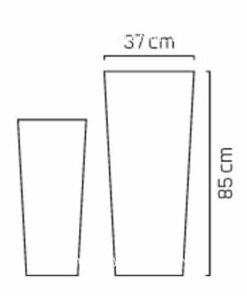 Bình hoa composite Esteras BEESEL trụ vuông vát