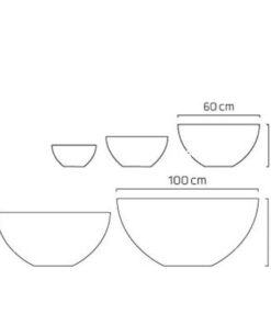 Bình hoa composite Esteras Bristol cao cấp trồng cây