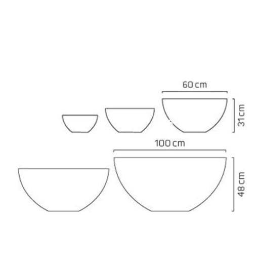 Bình hoa composite Esteras Bristol cao cấp trồng cây