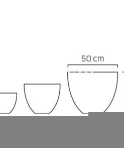 Bình hoa composite Esteras Tralee trồng cây cảnh đẹp