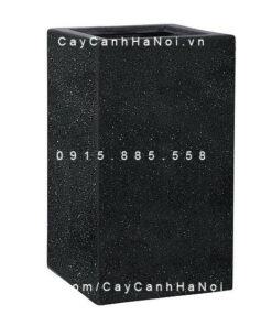 Chậu cây cảnh composite Esteras Deventer màu vân đá đen