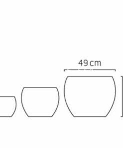 Chậu hoa nhựa Composite Esteras Heerle trồng cây cảnh