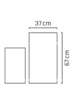 Chậu hoa nhựa composite Esteras Wexford trụ vuông