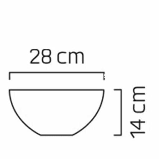 Chậu hoa nhựa composite LANARK vân đá đen