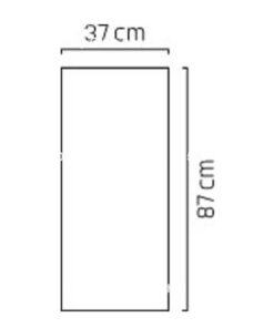 Chậu hoa nhựa trồng cây composite Esteras Weert trụ vuông đen