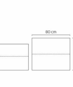 Chậu nhựa composite cao cấp Esteras Bronley chữ nhật cao