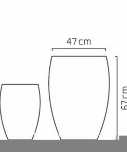 Chậu nhựa composite Esteras Amersfort cao cấp trồng cây