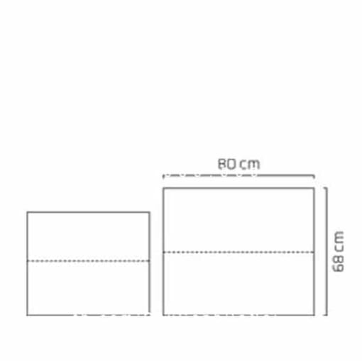 Chậu nhựa composite Esteras Dalfsen trồng cây cảnh