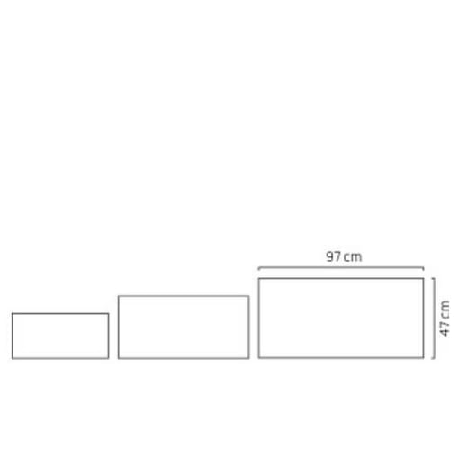 Chậu nhựa composite Esteras Derry chữ nhật cao cấp