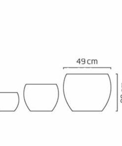 Chậu nhựa composite Esteras Oldham trồng cây cảnh