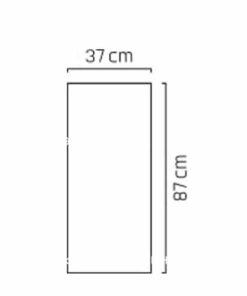 Chậu nhựa Composite Esteras WEERT vân đá màu xám đen