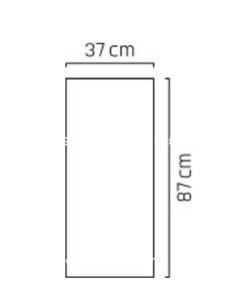 Chậu nhựa composite Esteras Wells trụ vuông màu chì