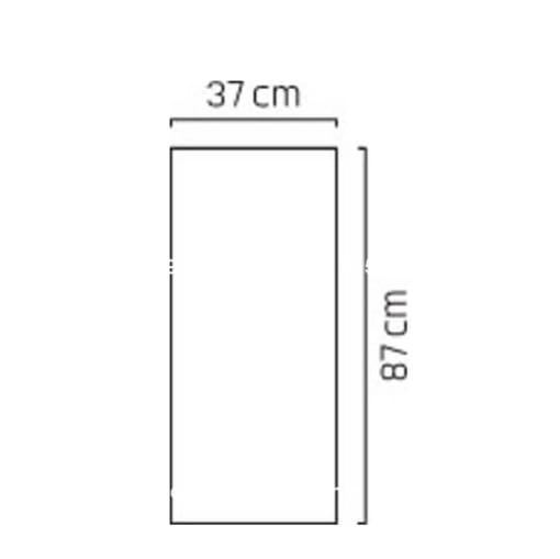 Chậu nhựa composite Esteras Wells trụ vuông màu chì