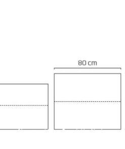 Chậu nhựa trồng cây composite Bronley chữ nhật cao