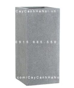 Chậu nhựa trồng cây composite Esteras WEERT vân đá ghi