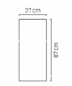 Chậu nhựa trồng cây composite Esteras WEERT vân đá ghi