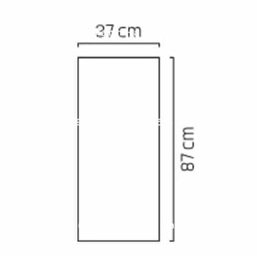 Chậu nhựa trồng cây composite Esteras WEERT vân đá ghi