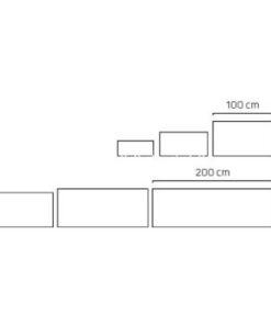 Chậu trồng cây composite Esteras Gillingham chữ nhật