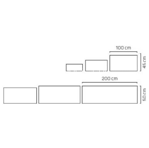 Chậu trồng cây composite Esteras Gillingham chữ nhật